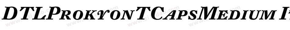 DTLProkyonTCapsMedium Italic字体转换
